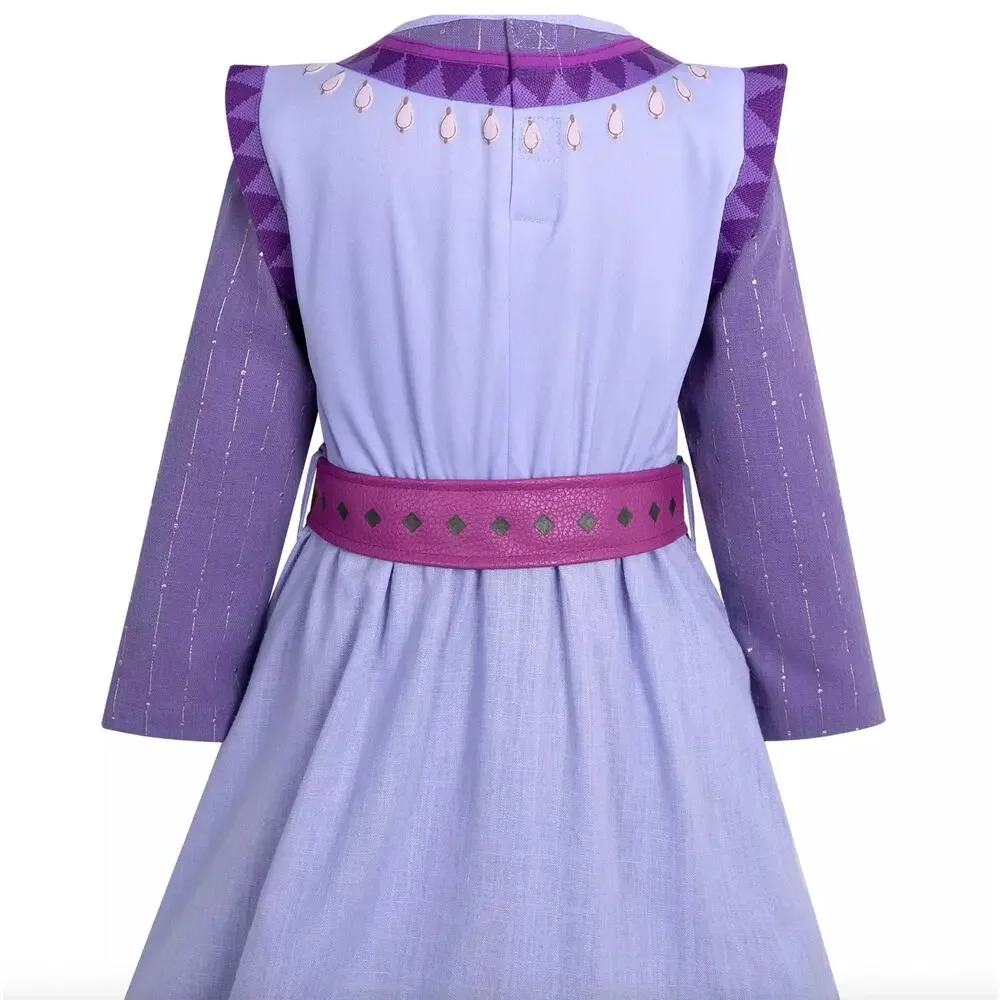 Disney Wish Asha Kids Linen Blend Costume Dress Halloween Size 7/8 New With Tags